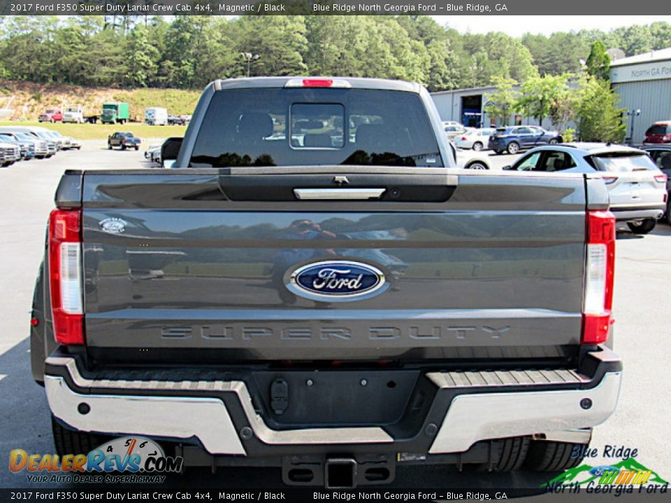 2017 Ford F350 Super Duty Lariat Crew Cab 4x4 Magnetic / Black Photo #4