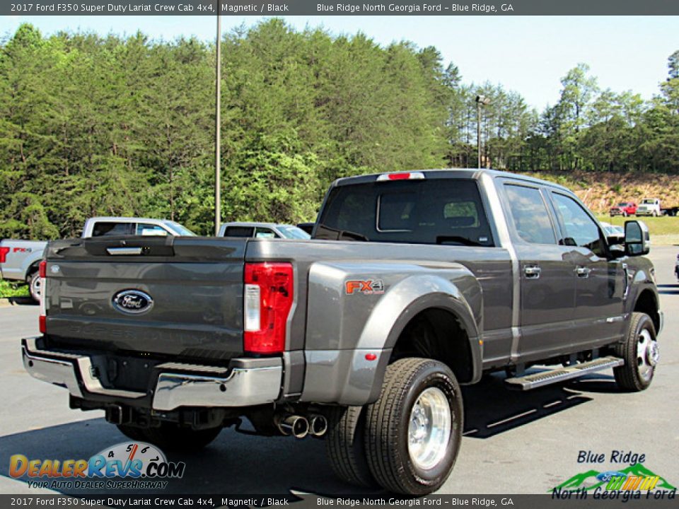 2017 Ford F350 Super Duty Lariat Crew Cab 4x4 Magnetic / Black Photo #5