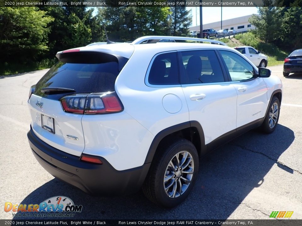 2020 Jeep Cherokee Latitude Plus Bright White / Black Photo #6