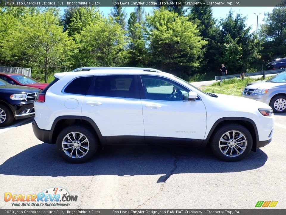 2020 Jeep Cherokee Latitude Plus Bright White / Black Photo #7