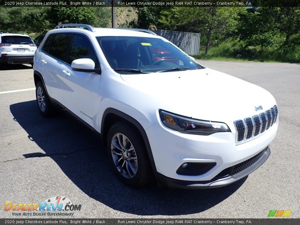 2020 Jeep Cherokee Latitude Plus Bright White / Black Photo #8