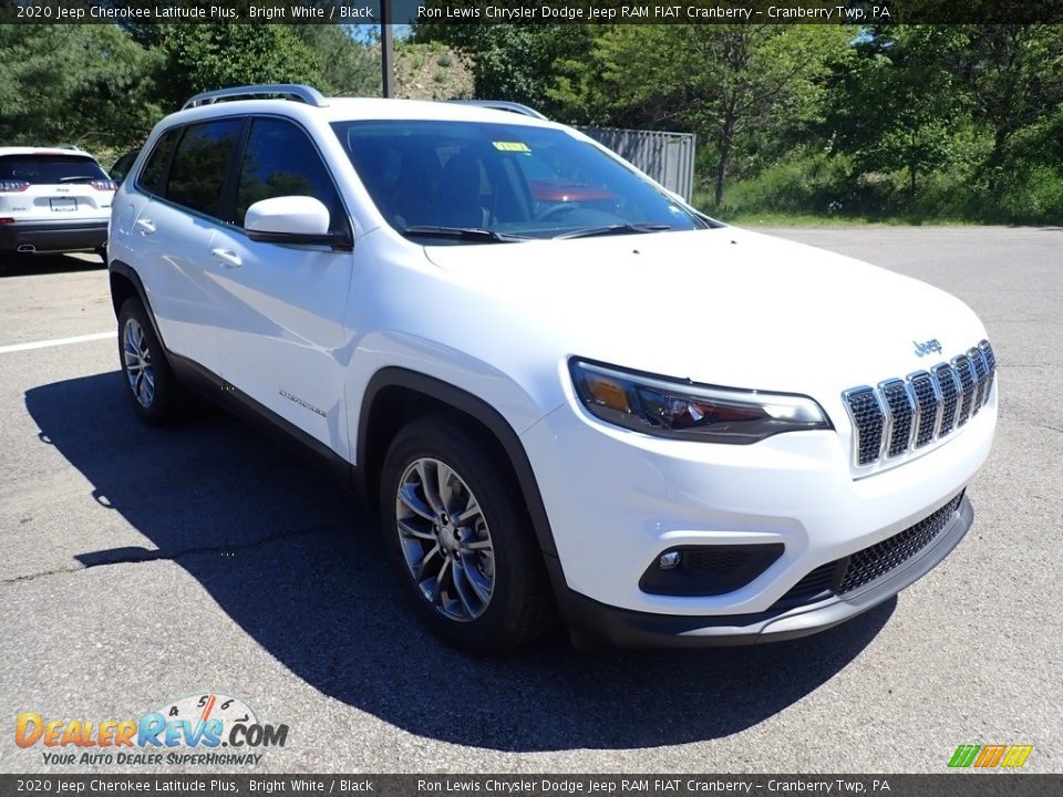 2020 Jeep Cherokee Latitude Plus Bright White / Black Photo #9