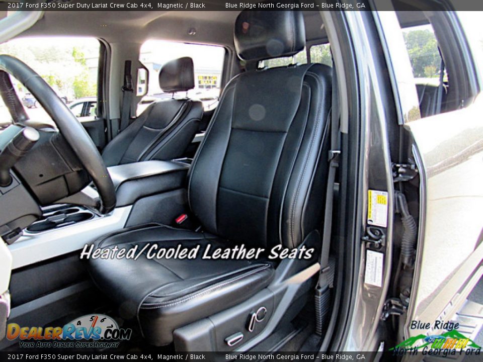 2017 Ford F350 Super Duty Lariat Crew Cab 4x4 Magnetic / Black Photo #9