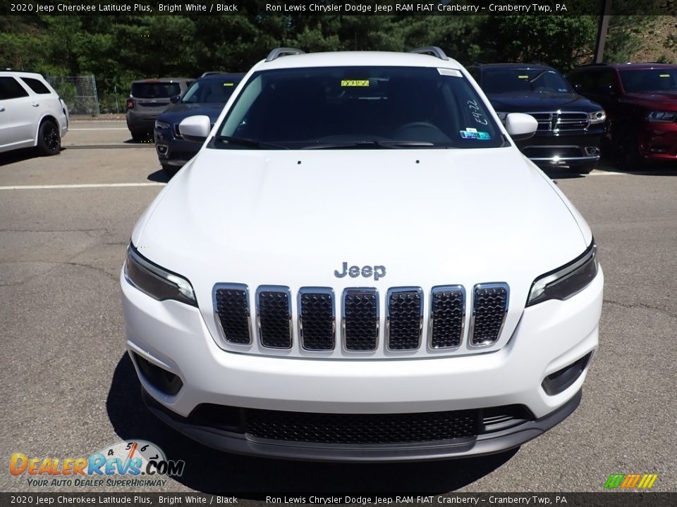 2020 Jeep Cherokee Latitude Plus Bright White / Black Photo #10