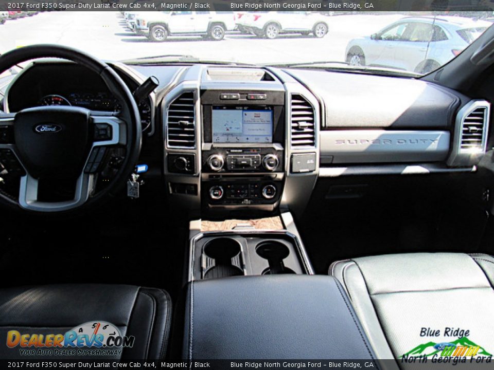 2017 Ford F350 Super Duty Lariat Crew Cab 4x4 Magnetic / Black Photo #15