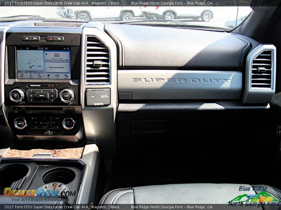 2017 Ford F350 Super Duty Lariat Crew Cab 4x4 Magnetic / Black Photo #16