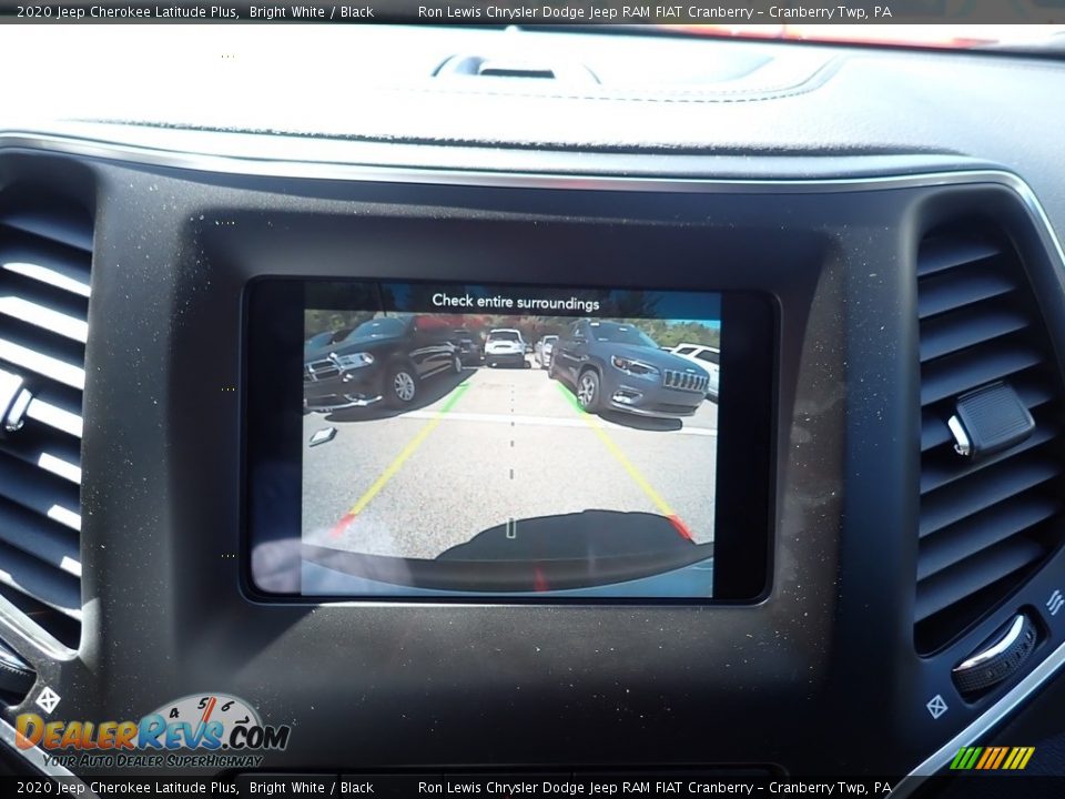 2020 Jeep Cherokee Latitude Plus Bright White / Black Photo #19