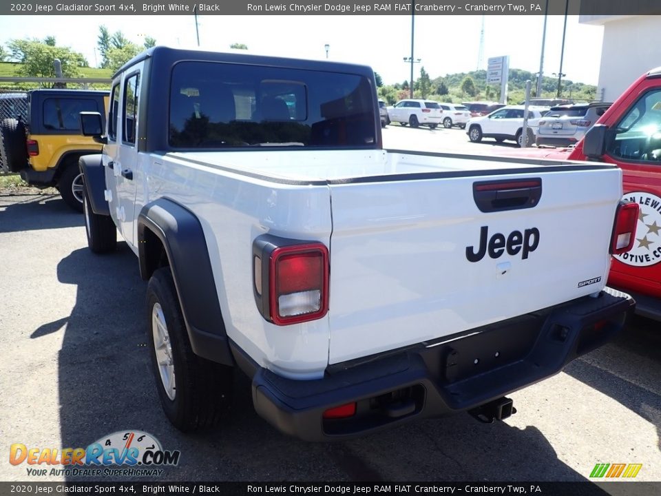 2020 Jeep Gladiator Sport 4x4 Bright White / Black Photo #3