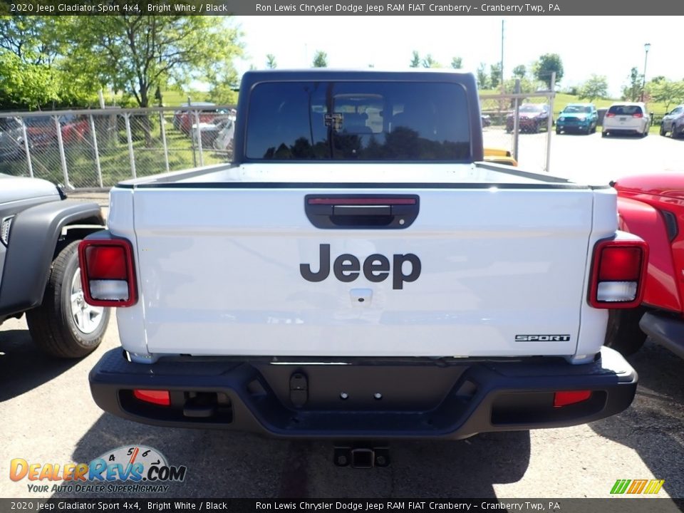 2020 Jeep Gladiator Sport 4x4 Bright White / Black Photo #4