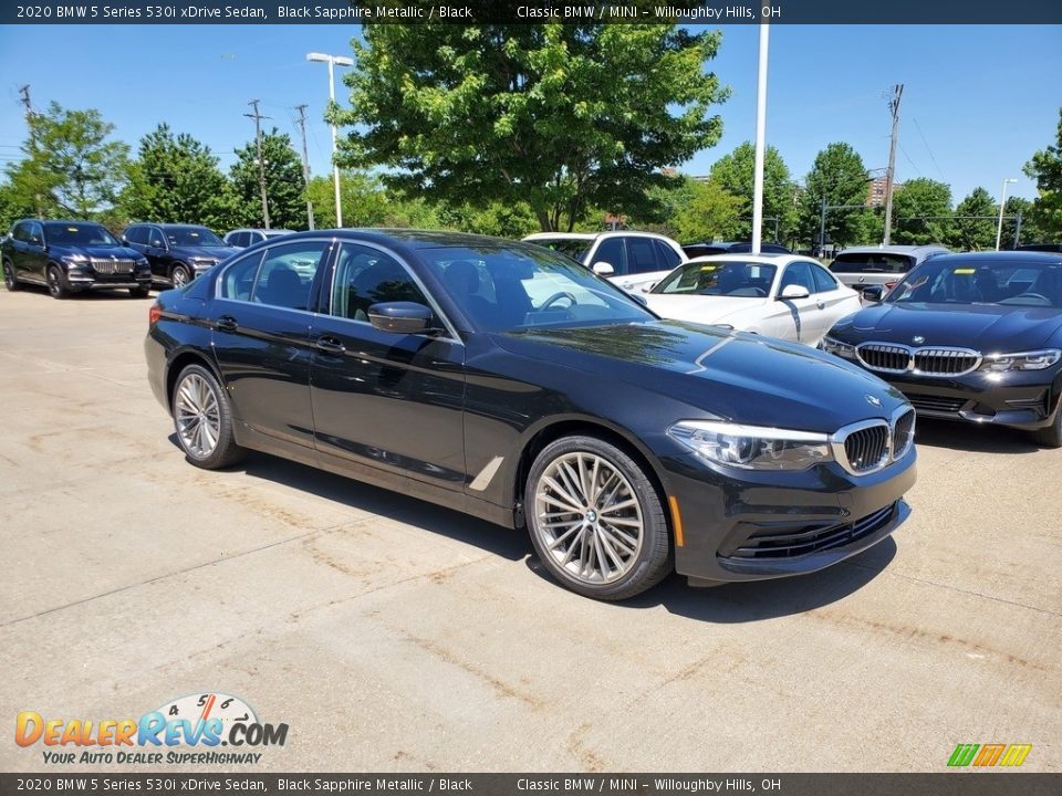 2020 BMW 5 Series 530i xDrive Sedan Black Sapphire Metallic / Black Photo #1