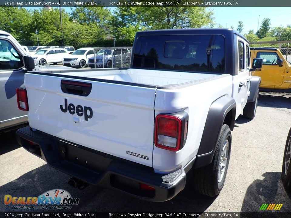 2020 Jeep Gladiator Sport 4x4 Bright White / Black Photo #5