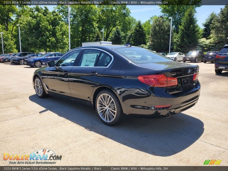 2020 BMW 5 Series 530i xDrive Sedan Black Sapphire Metallic / Black Photo #2