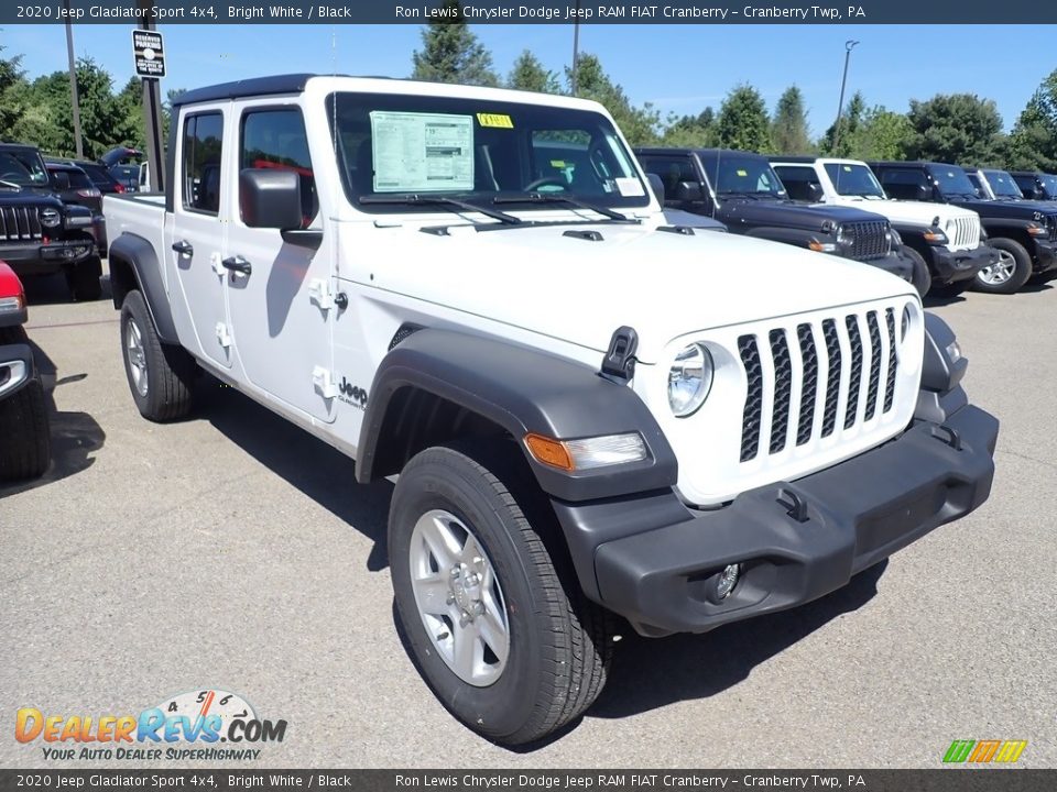 2020 Jeep Gladiator Sport 4x4 Bright White / Black Photo #6