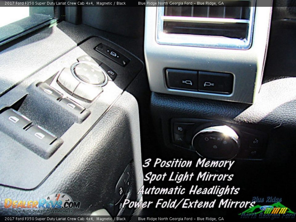 2017 Ford F350 Super Duty Lariat Crew Cab 4x4 Magnetic / Black Photo #24