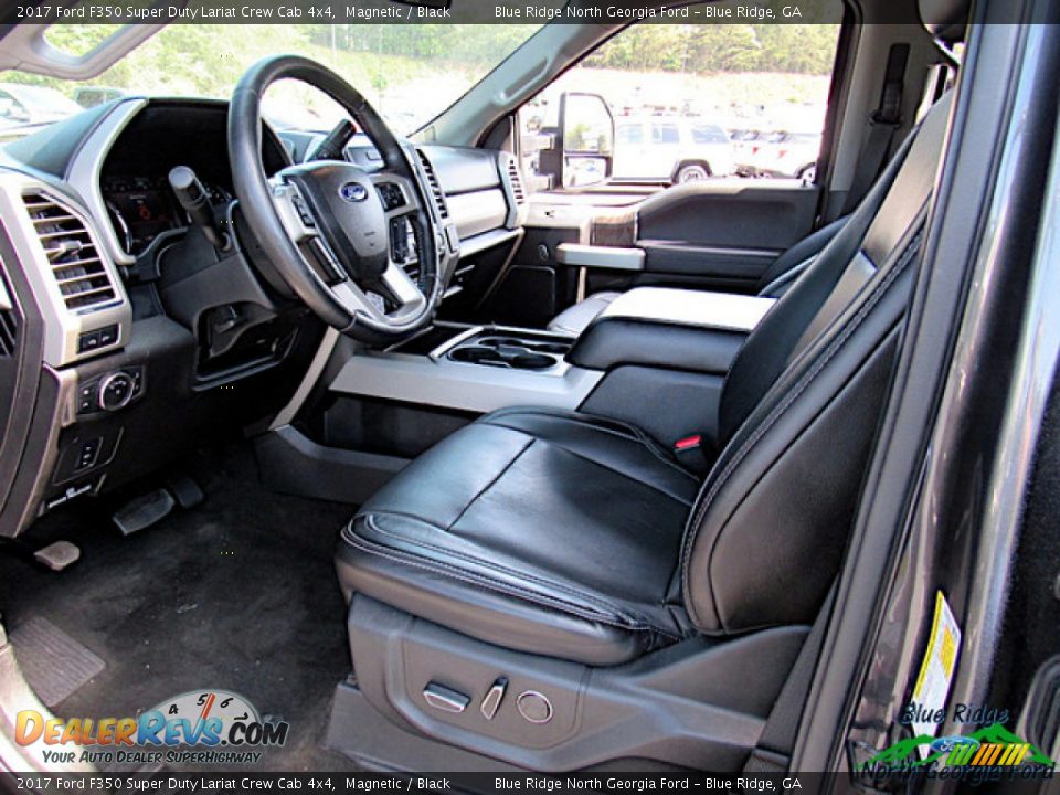 2017 Ford F350 Super Duty Lariat Crew Cab 4x4 Magnetic / Black Photo #28