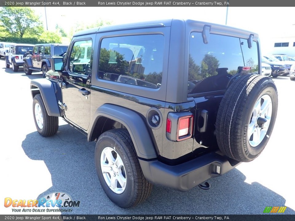 2020 Jeep Wrangler Sport 4x4 Black / Black Photo #4