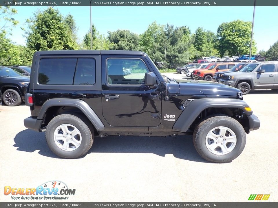 2020 Jeep Wrangler Sport 4x4 Black / Black Photo #7