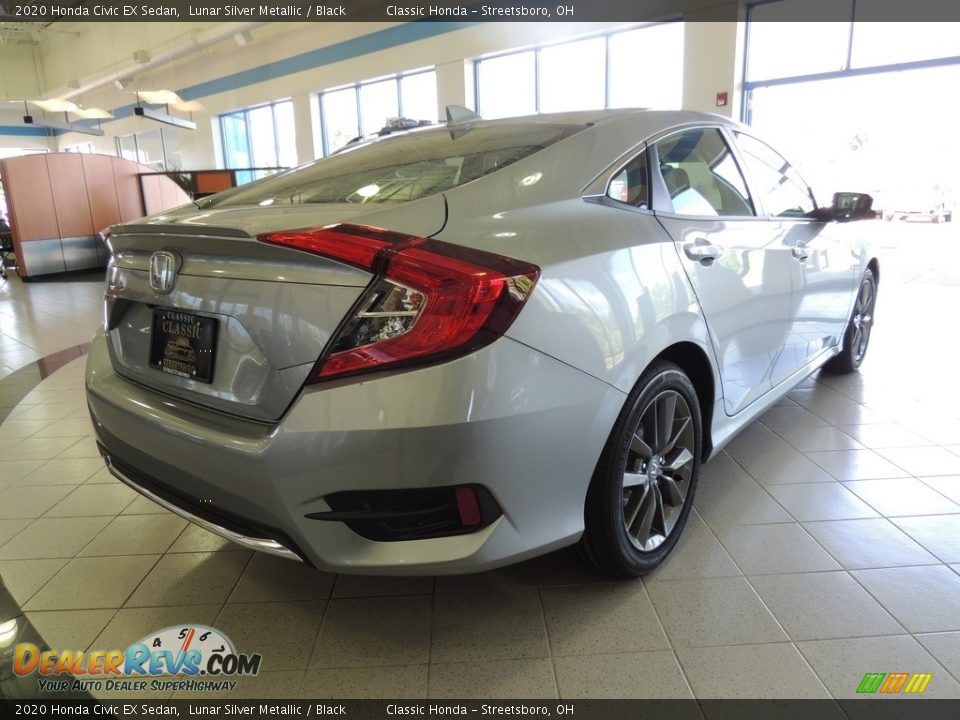 2020 Honda Civic EX Sedan Lunar Silver Metallic / Black Photo #5