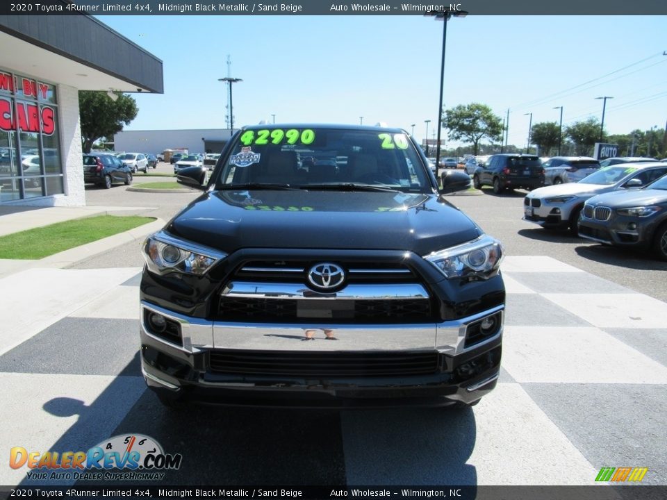 2020 Toyota 4Runner Limited 4x4 Midnight Black Metallic / Sand Beige Photo #2