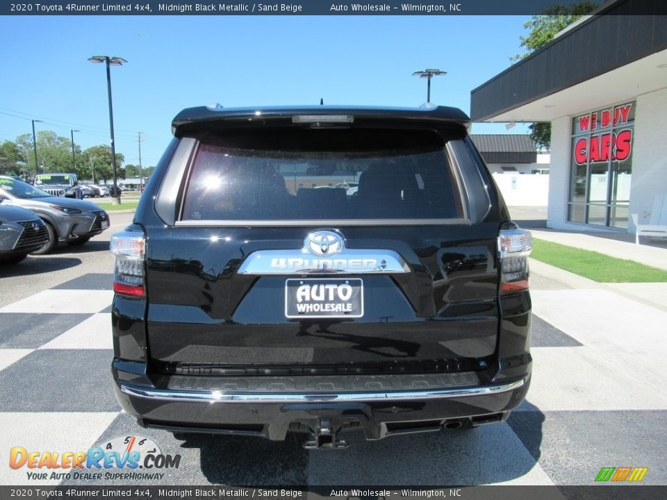 2020 Toyota 4Runner Limited 4x4 Midnight Black Metallic / Sand Beige Photo #4