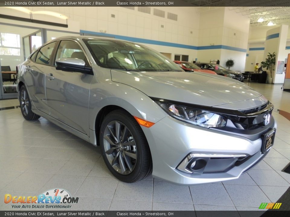 2020 Honda Civic EX Sedan Lunar Silver Metallic / Black Photo #3