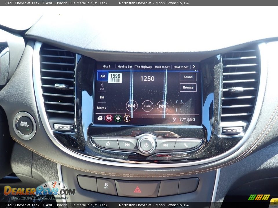 2020 Chevrolet Trax LT AWD Pacific Blue Metallic / Jet Black Photo #16