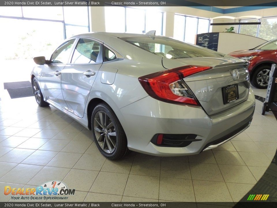 2020 Honda Civic EX Sedan Lunar Silver Metallic / Black Photo #7