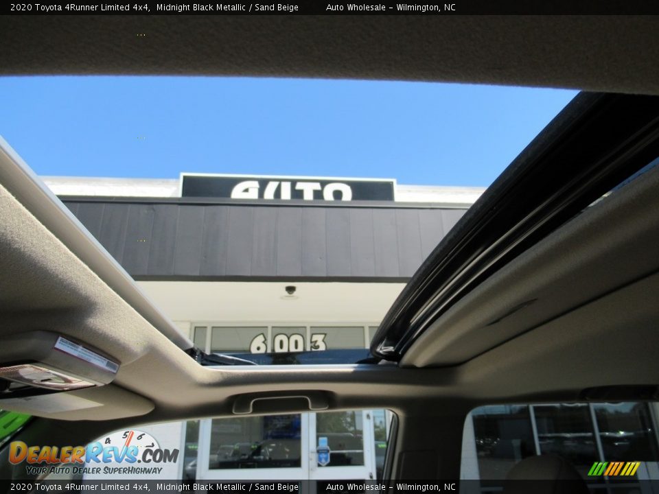 2020 Toyota 4Runner Limited 4x4 Midnight Black Metallic / Sand Beige Photo #13