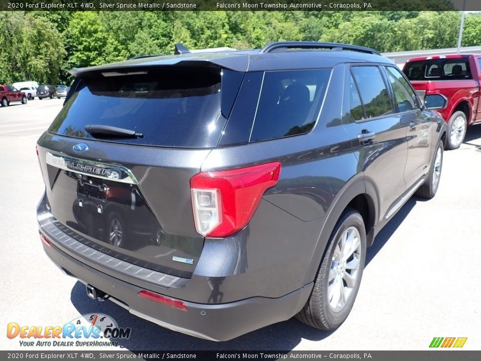 2020 Ford Explorer XLT 4WD Silver Spruce Metallic / Sandstone Photo #2