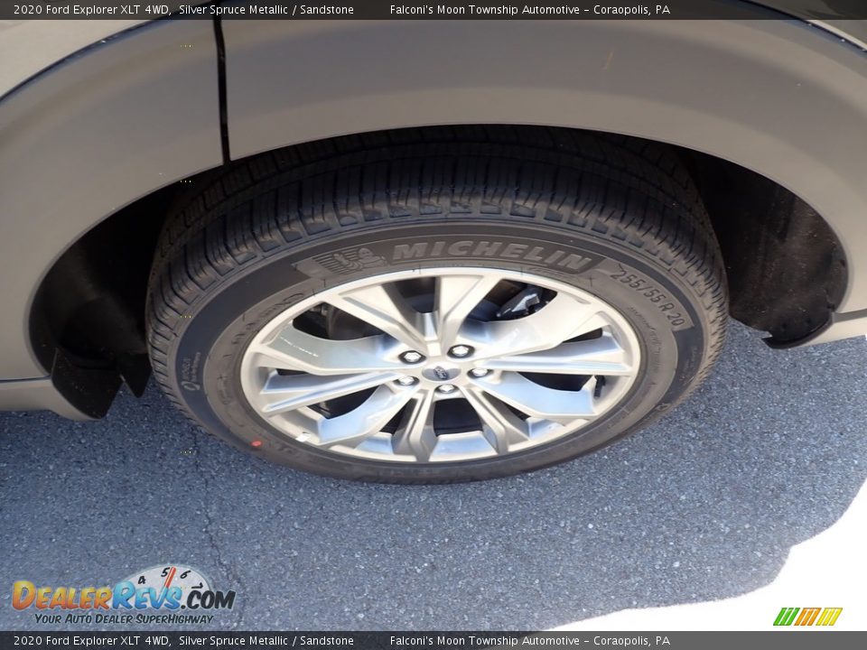 2020 Ford Explorer XLT 4WD Silver Spruce Metallic / Sandstone Photo #7
