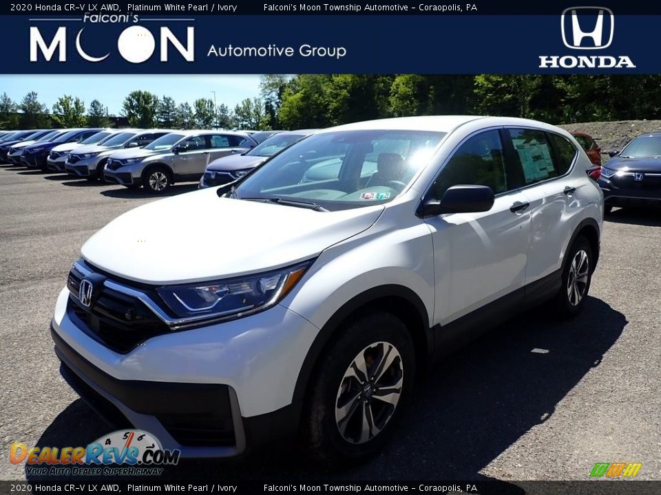 2020 Honda CR-V LX AWD Platinum White Pearl / Ivory Photo #1