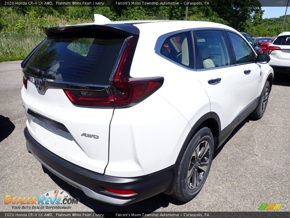 2020 Honda CR-V LX AWD Platinum White Pearl / Ivory Photo #5