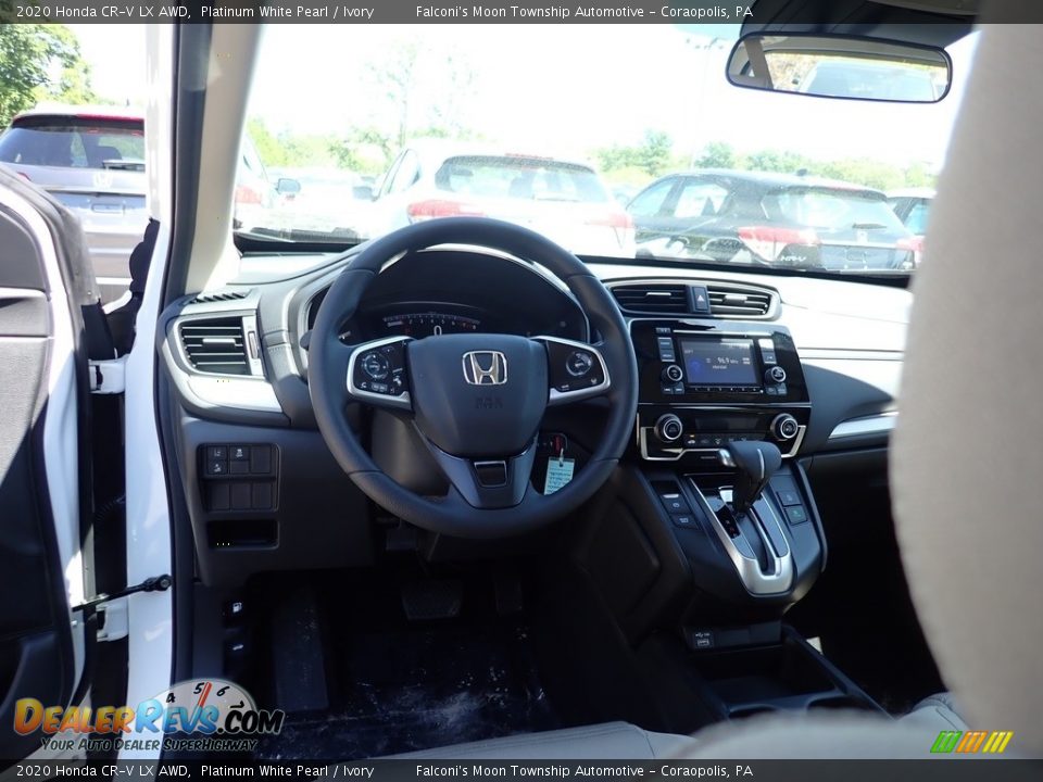 2020 Honda CR-V LX AWD Platinum White Pearl / Ivory Photo #10