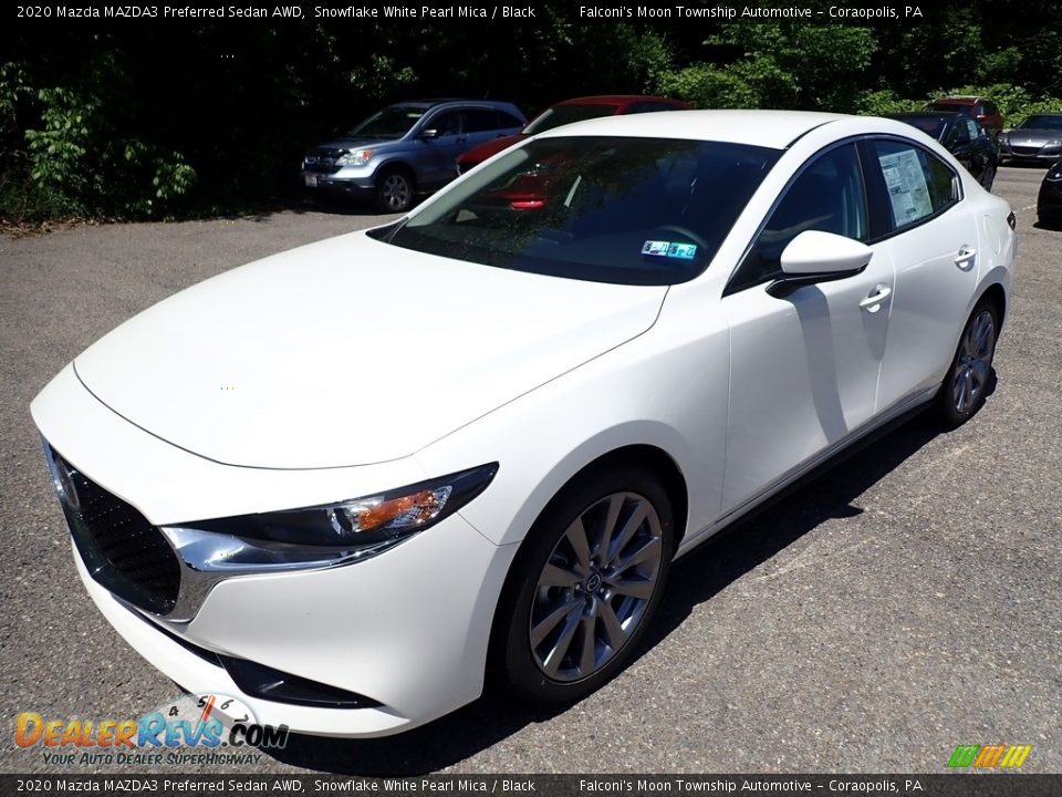 2020 Mazda MAZDA3 Preferred Sedan AWD Snowflake White Pearl Mica / Black Photo #5