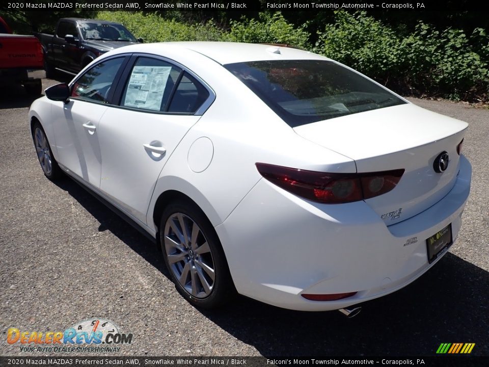 2020 Mazda MAZDA3 Preferred Sedan AWD Snowflake White Pearl Mica / Black Photo #6