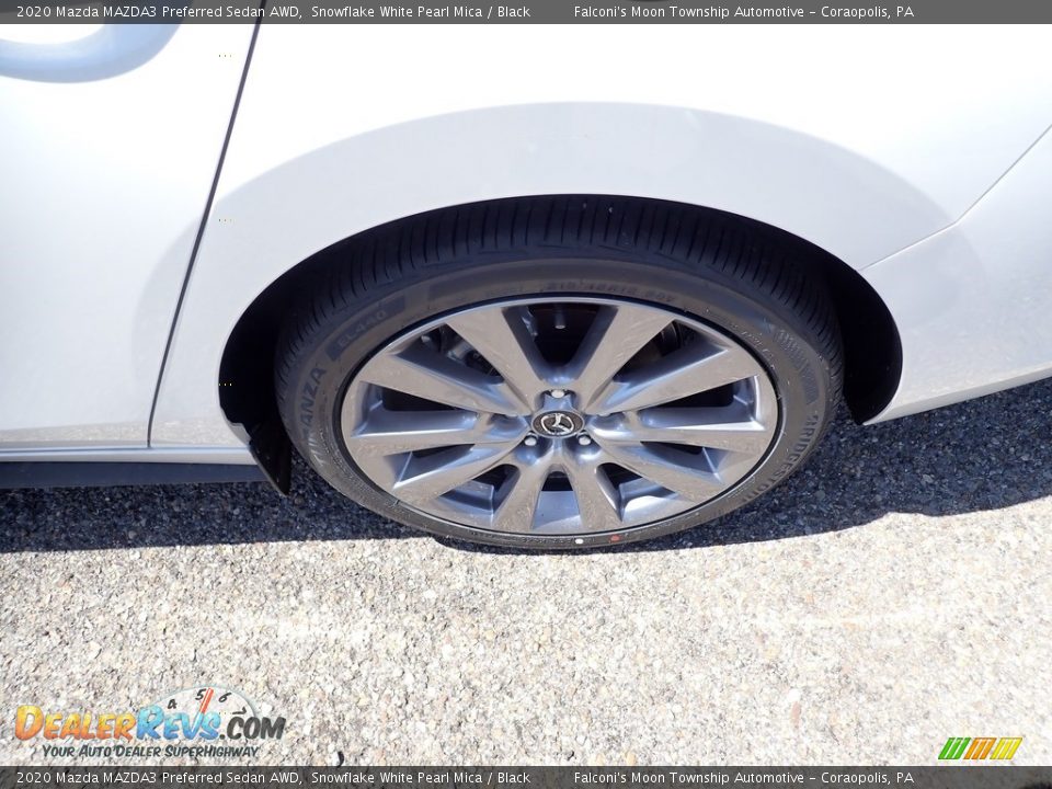 2020 Mazda MAZDA3 Preferred Sedan AWD Snowflake White Pearl Mica / Black Photo #7