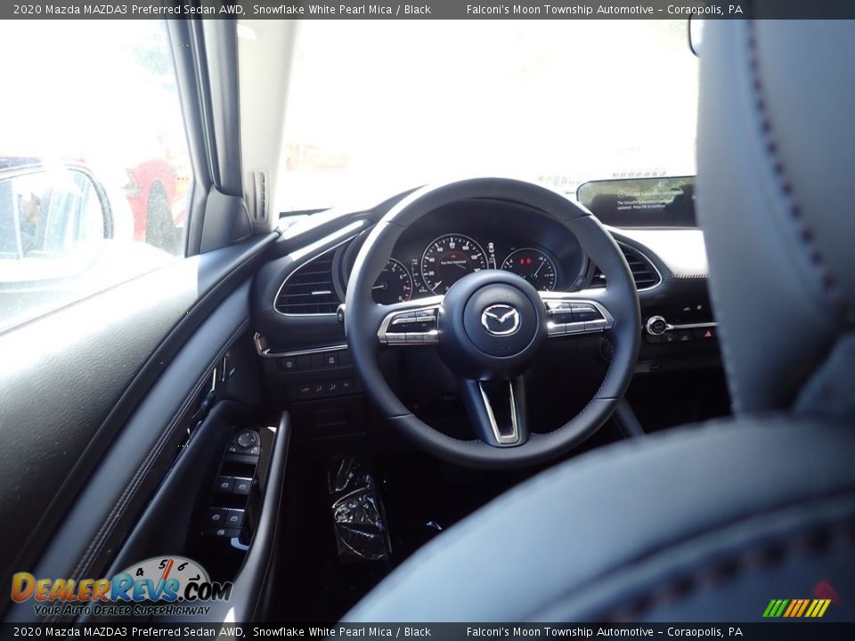 2020 Mazda MAZDA3 Preferred Sedan AWD Snowflake White Pearl Mica / Black Photo #9