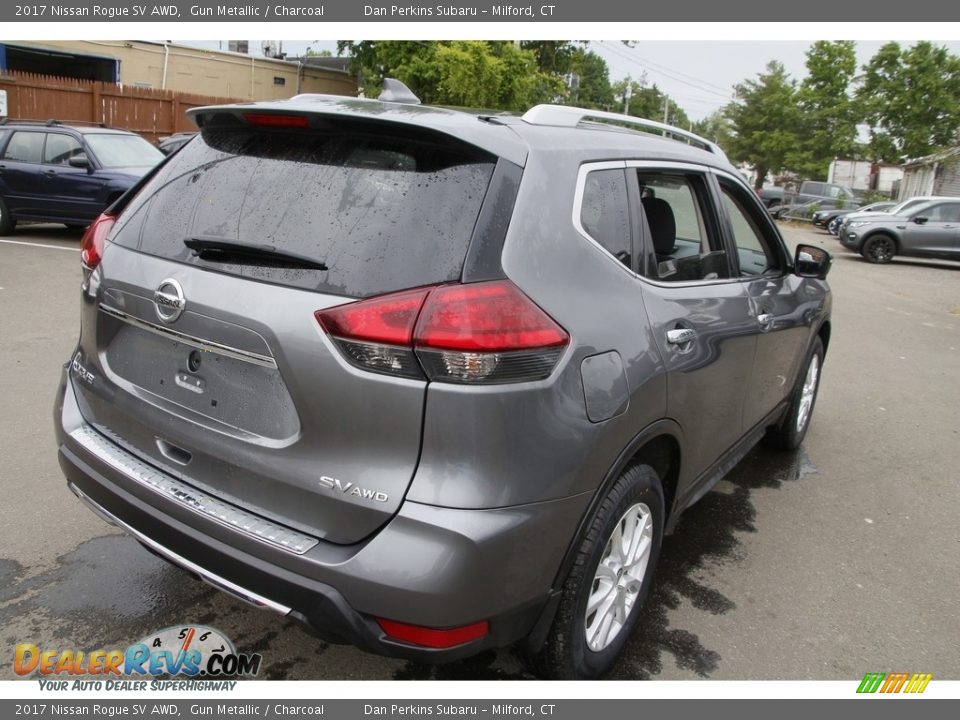 2017 Nissan Rogue SV AWD Gun Metallic / Charcoal Photo #5