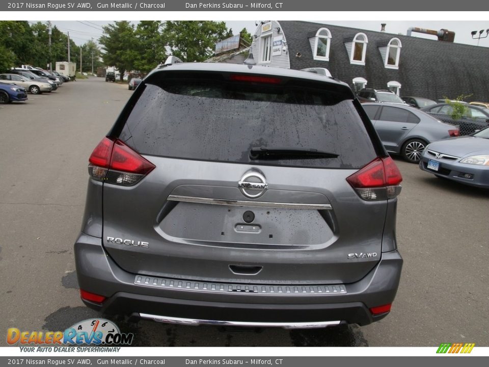 2017 Nissan Rogue SV AWD Gun Metallic / Charcoal Photo #6