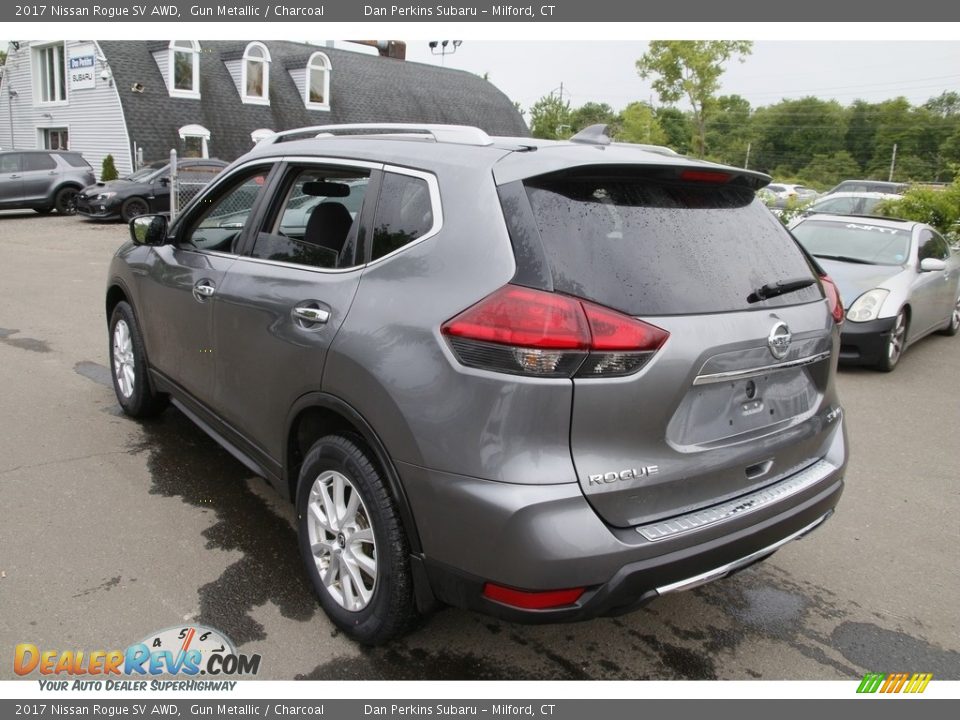 2017 Nissan Rogue SV AWD Gun Metallic / Charcoal Photo #7
