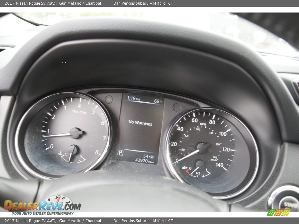 2017 Nissan Rogue SV AWD Gun Metallic / Charcoal Photo #18