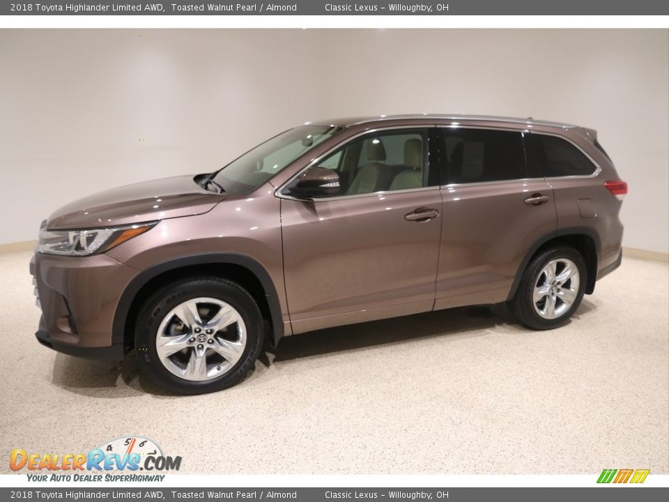 2018 Toyota Highlander Limited AWD Toasted Walnut Pearl / Almond Photo #3