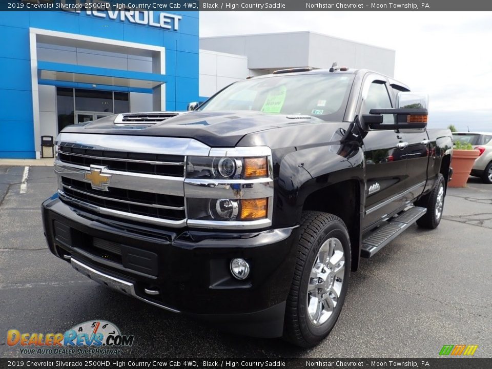 2019 Chevrolet Silverado 2500HD High Country Crew Cab 4WD Black / High Country Saddle Photo #2