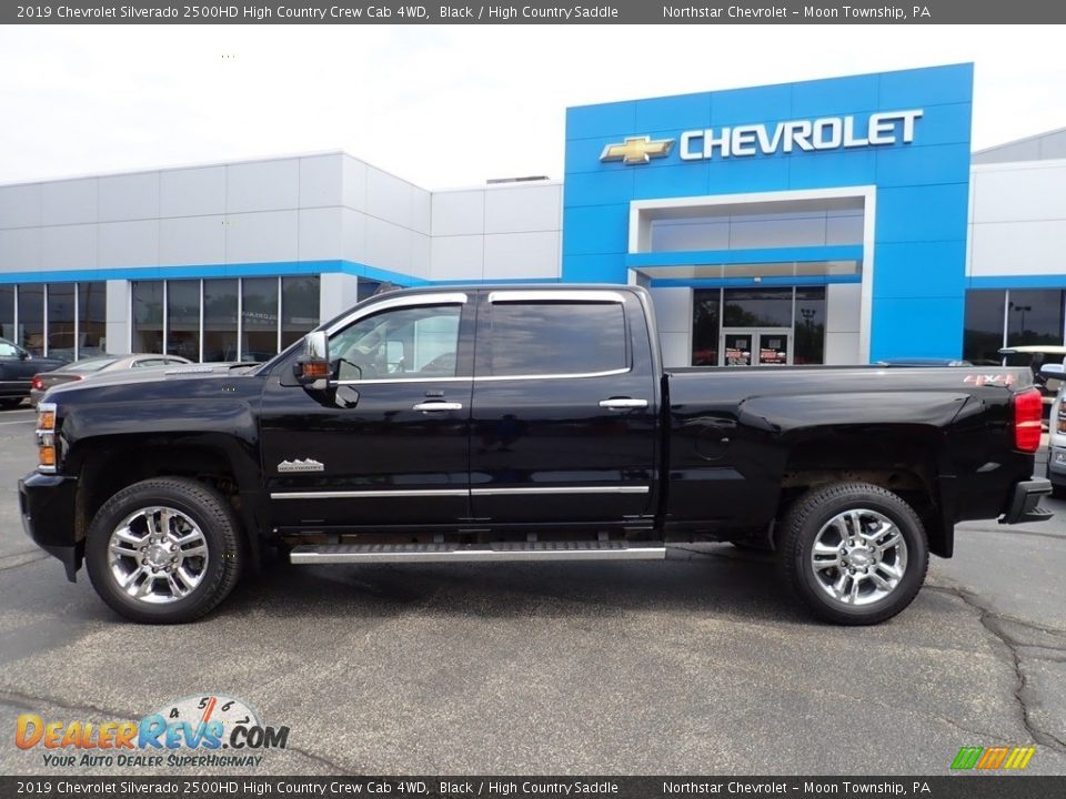 2019 Chevrolet Silverado 2500HD High Country Crew Cab 4WD Black / High Country Saddle Photo #3