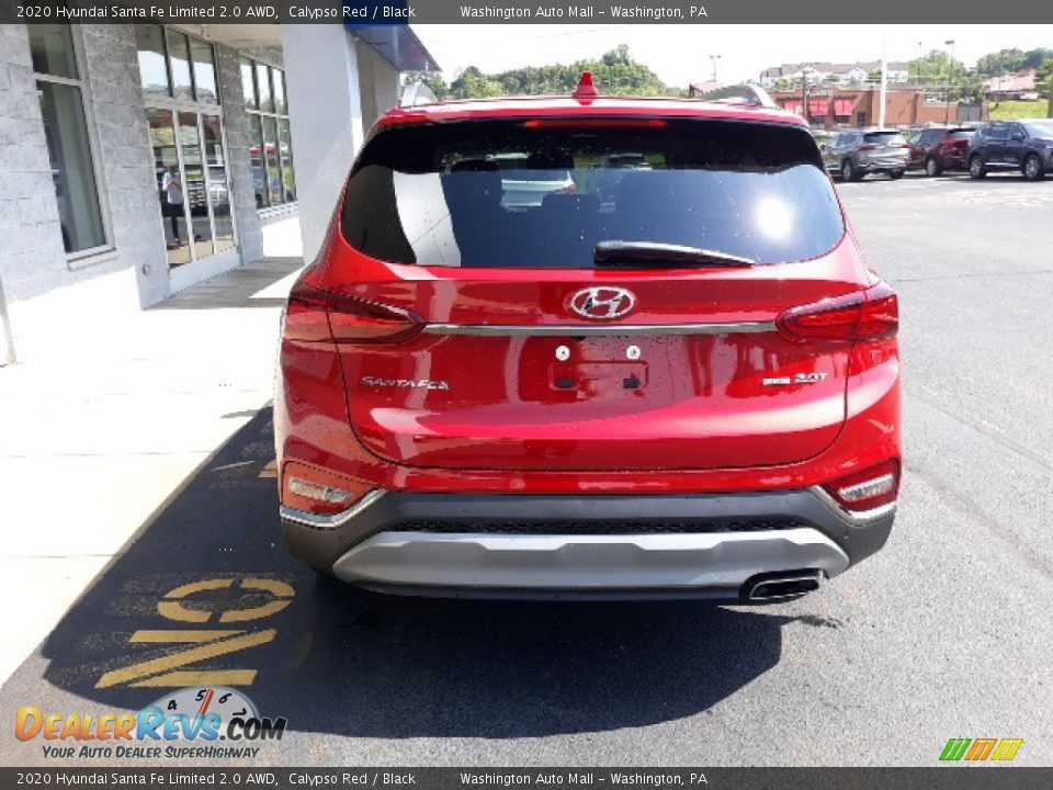 2020 Hyundai Santa Fe Limited 2.0 AWD Calypso Red / Black Photo #4