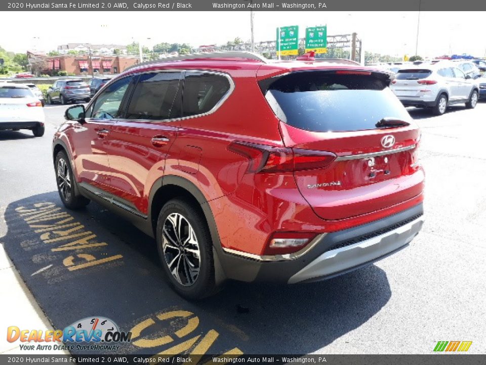 2020 Hyundai Santa Fe Limited 2.0 AWD Calypso Red / Black Photo #5