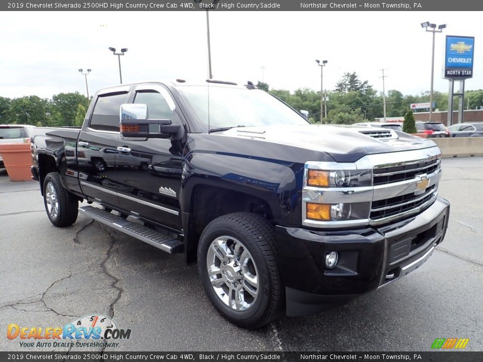 2019 Chevrolet Silverado 2500HD High Country Crew Cab 4WD Black / High Country Saddle Photo #10