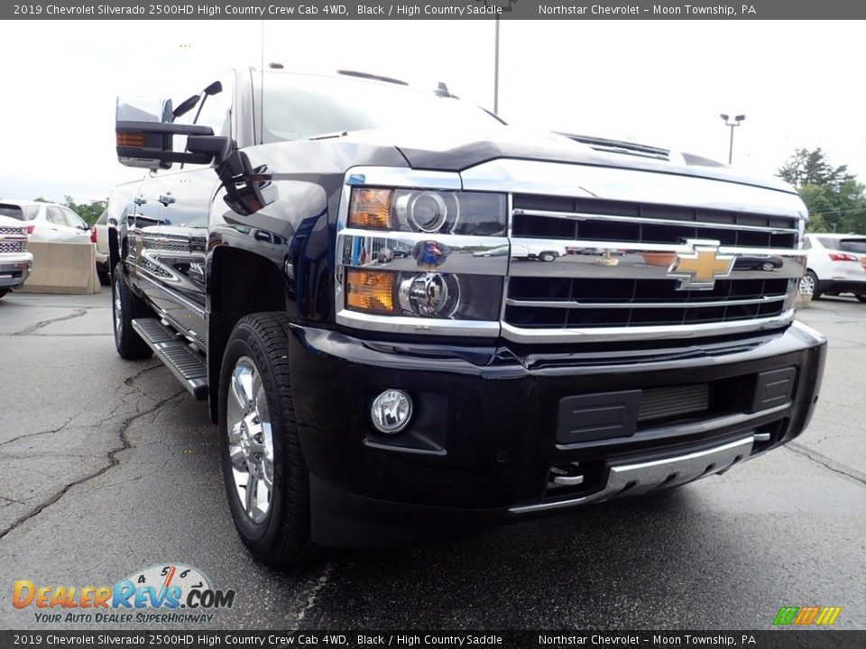 2019 Chevrolet Silverado 2500HD High Country Crew Cab 4WD Black / High Country Saddle Photo #11