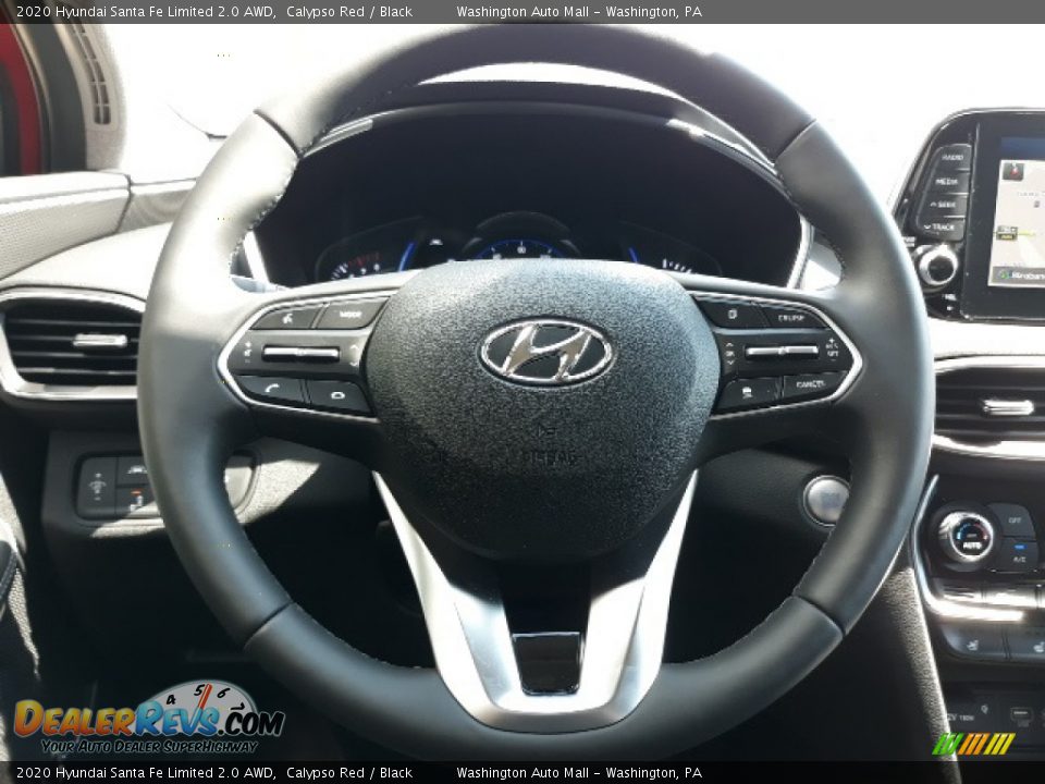 2020 Hyundai Santa Fe Limited 2.0 AWD Calypso Red / Black Photo #8