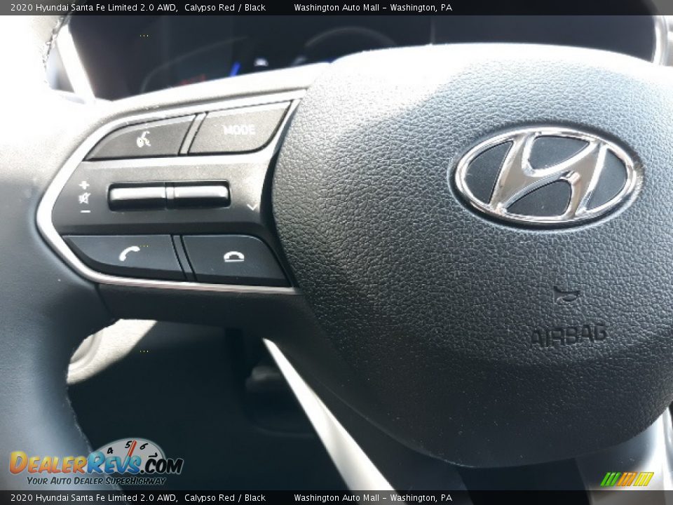 2020 Hyundai Santa Fe Limited 2.0 AWD Calypso Red / Black Photo #9